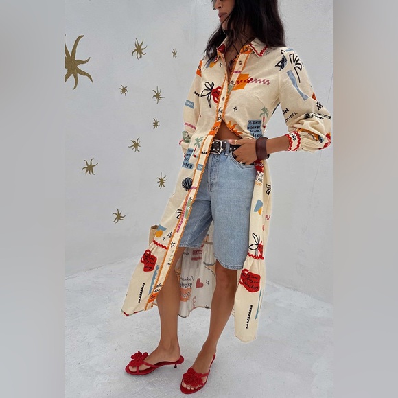 NWT Never Fully Dressed Poema Shirt Dress - Picture 9 of 11